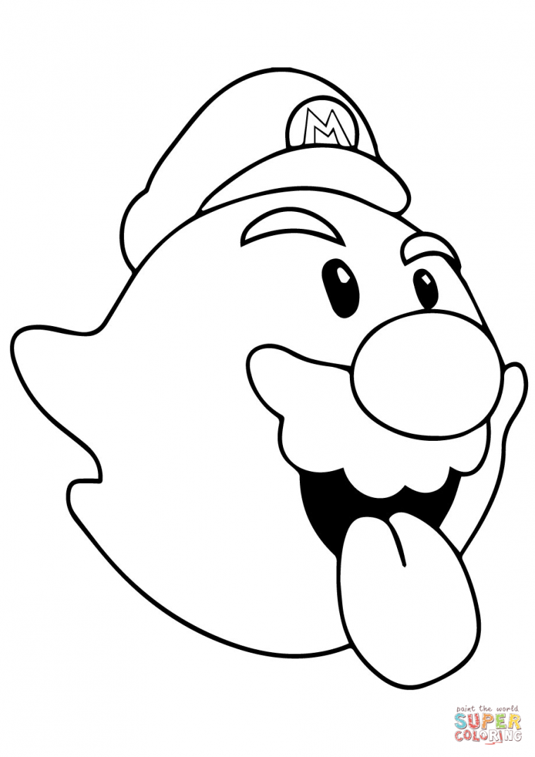 tanooki mario coloring pages