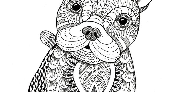 frenchie coloring page