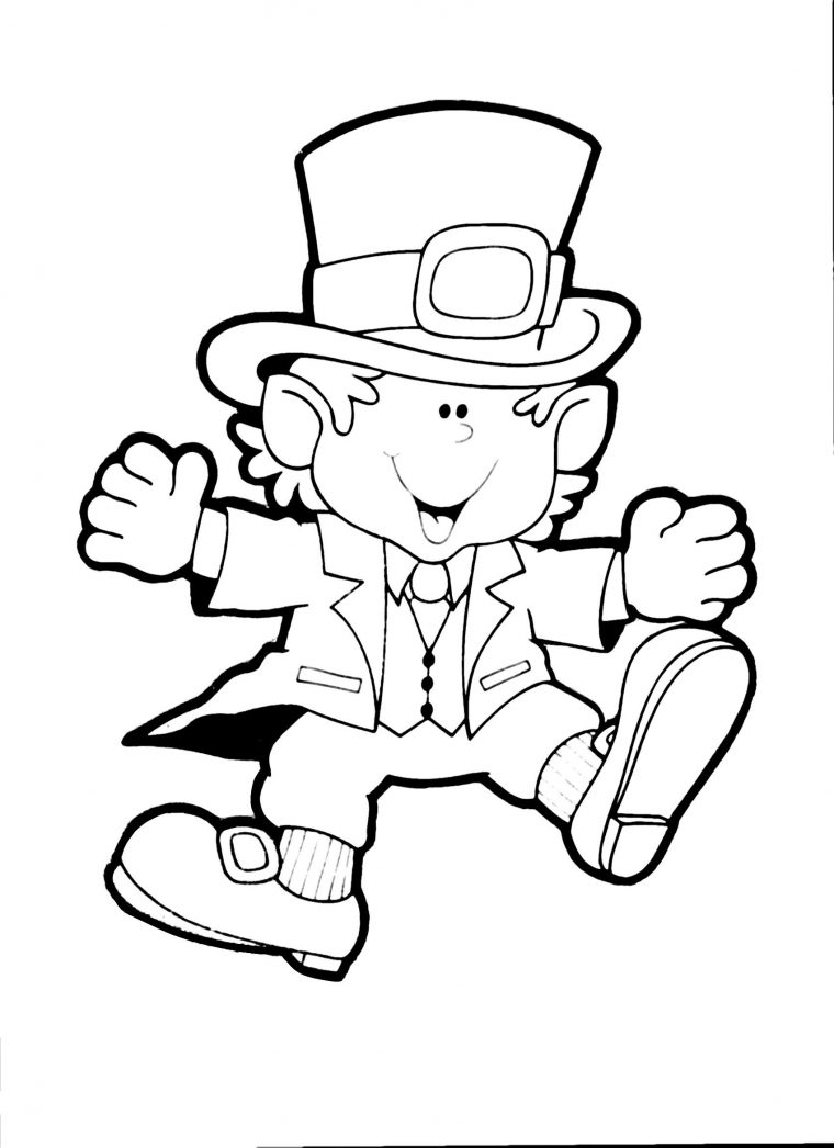 free printable leprechaun coloring pages