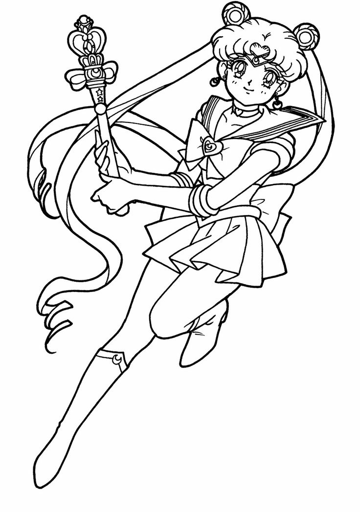 sailor moon crystal coloring pages