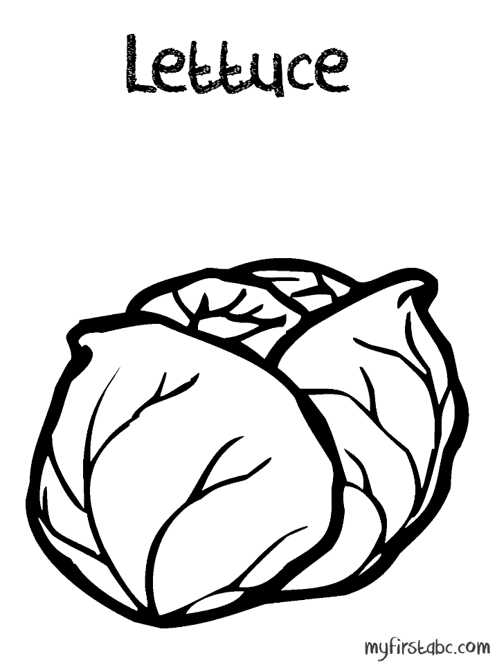 lettuce coloring page