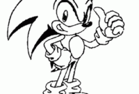 free printable sonic coloring pages