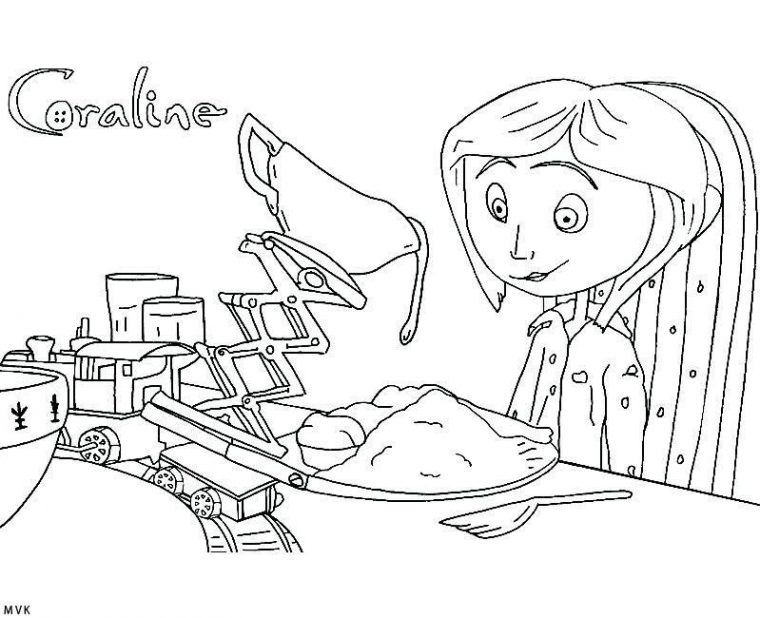 printable coraline coloring pages