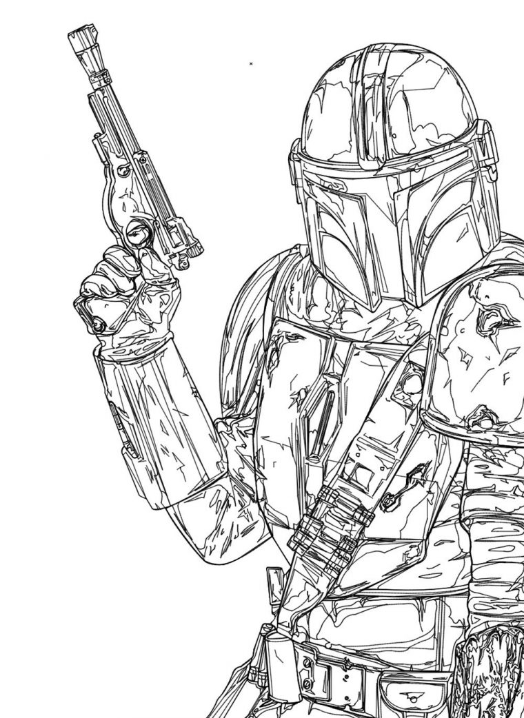 mandolorian coloring pages