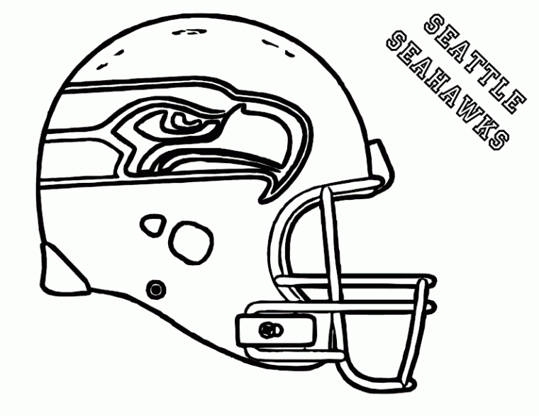 rams helmet coloring page