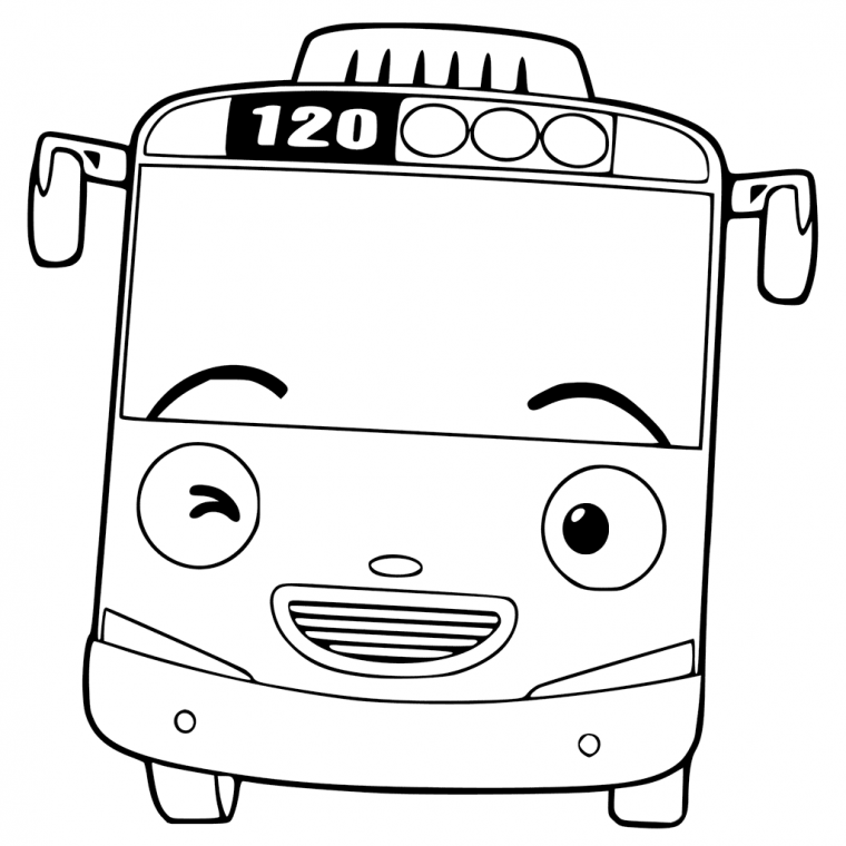 tayo the little bus coloring pages