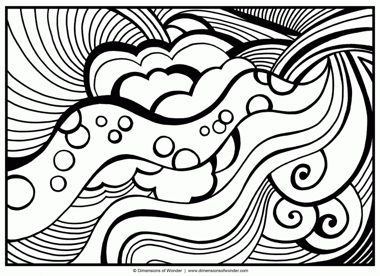 difficult coloring pages for teens