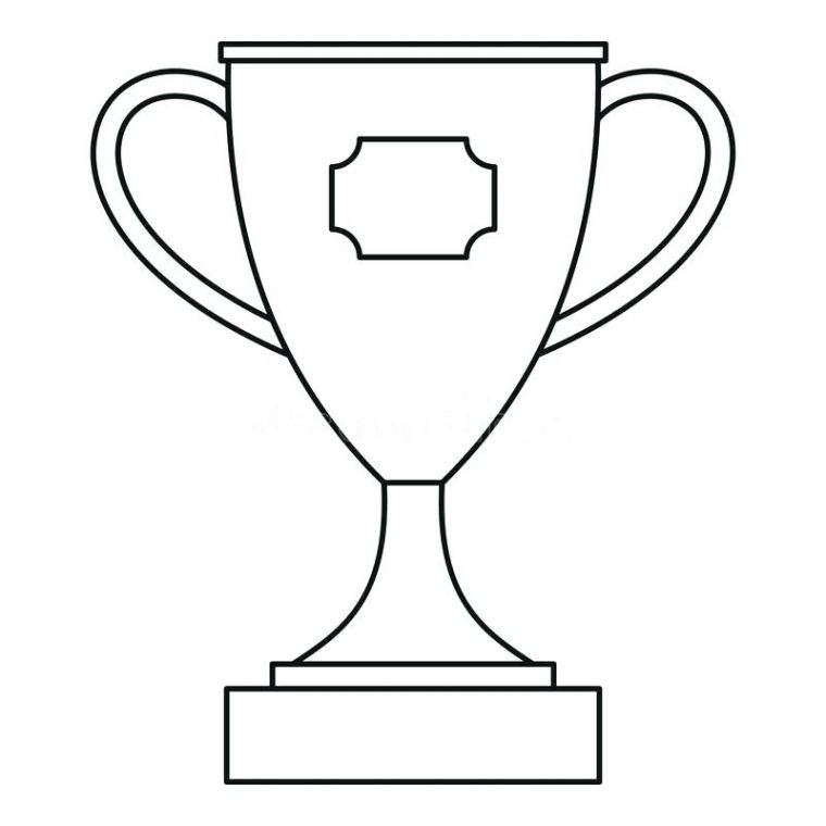 trophy coloring pages