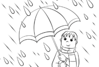 rain coloring sheets