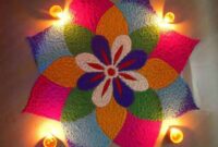 rangoli art easy