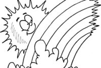 coloring page rainbow