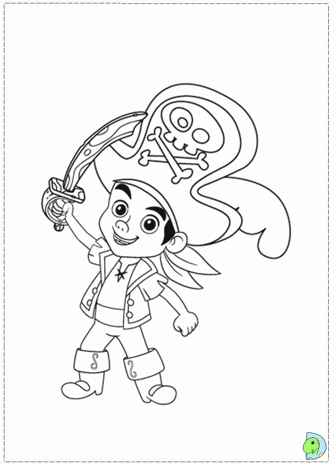 jake and the neverland pirates coloring page