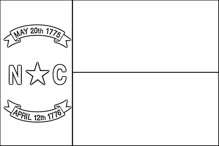 north carolina coloring page