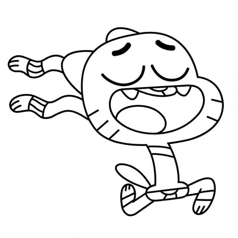 gumball coloring page