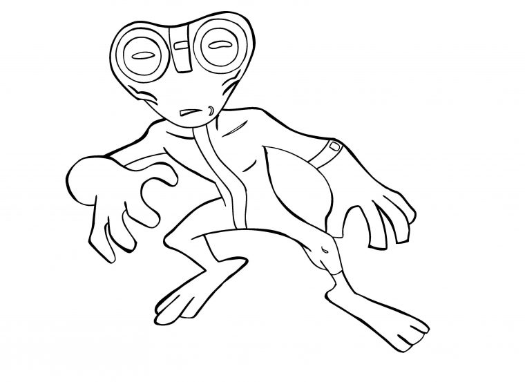 alien coloring pages printable