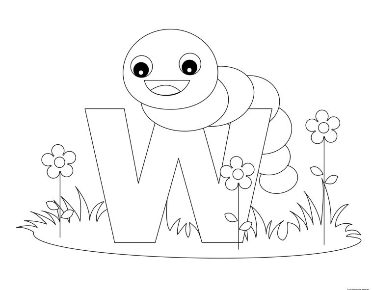 w coloring pages