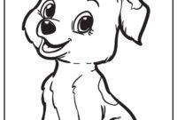 cute puppy dog coloring pages