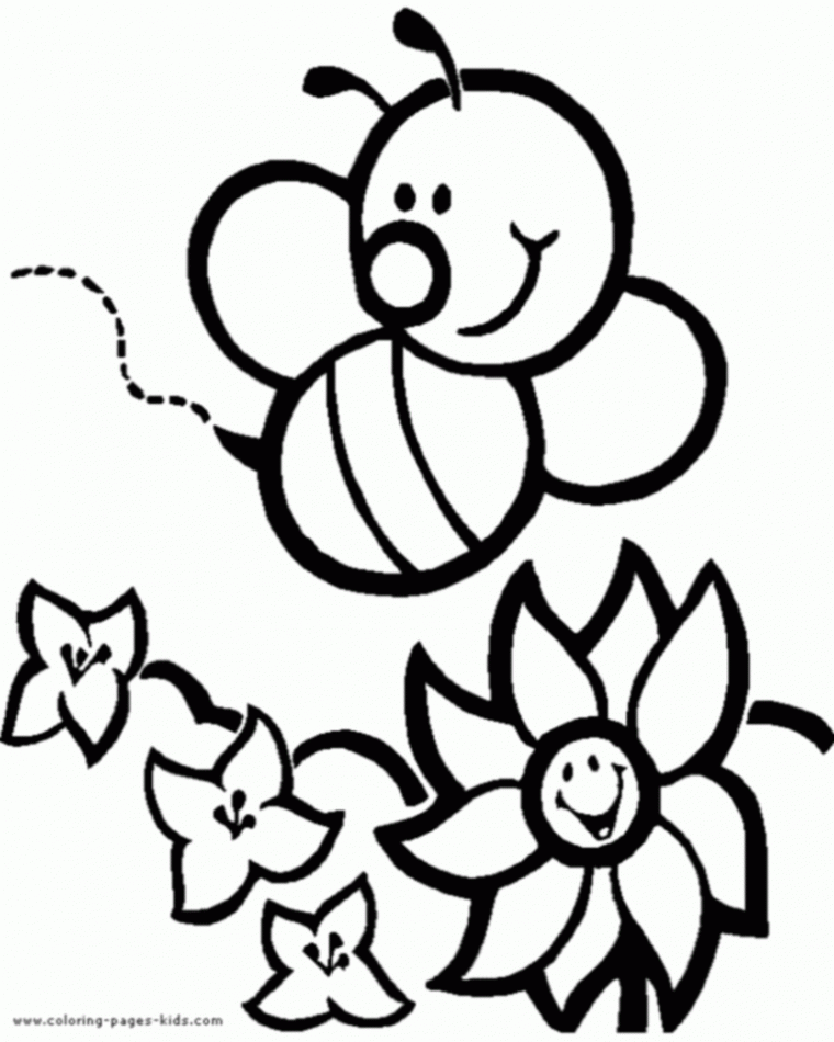 honey bee bee coloring pages