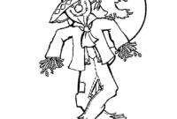 printable scarecrow coloring pages