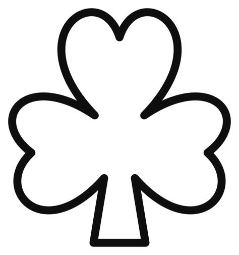 shamrocks coloring page