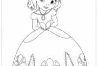 sofia the first coloring page