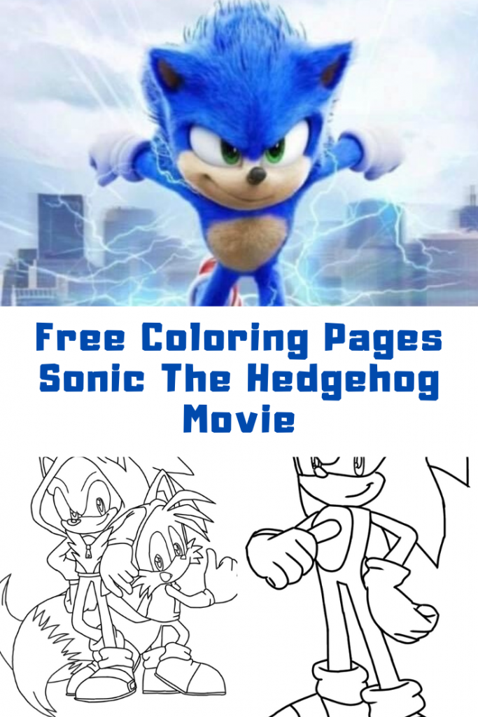 sonic the movie coloring pages