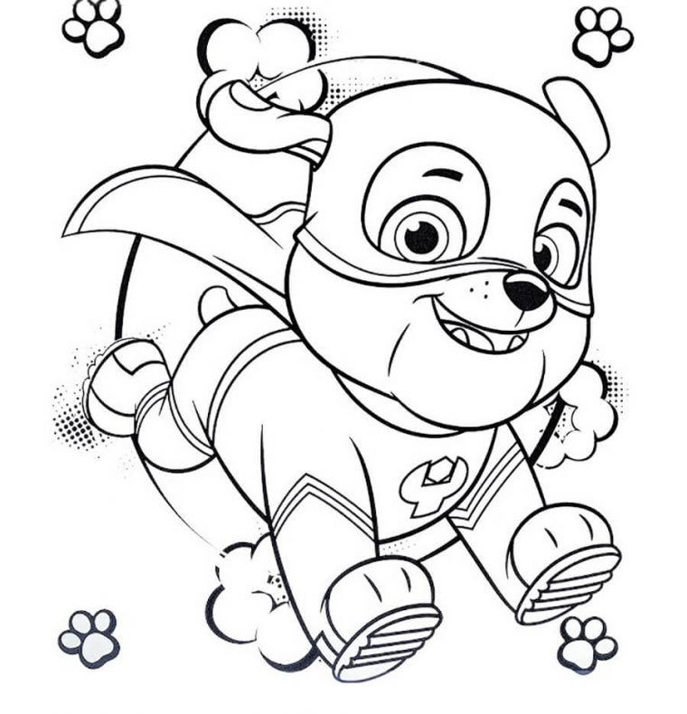 rubble coloring page