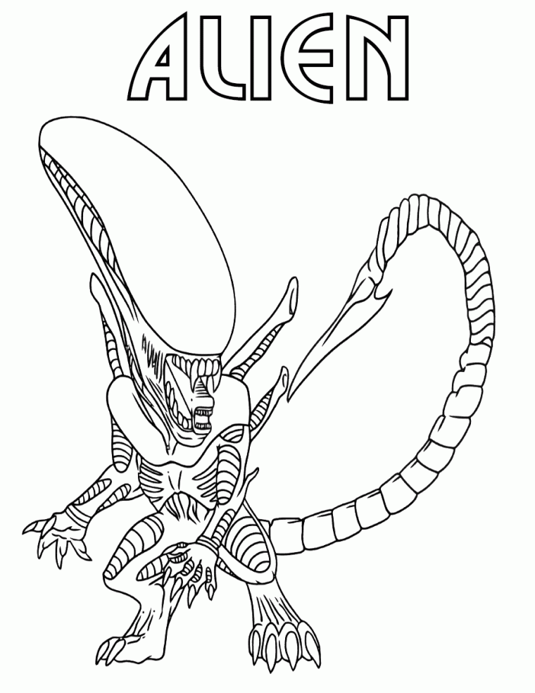 printable alien coloring pages