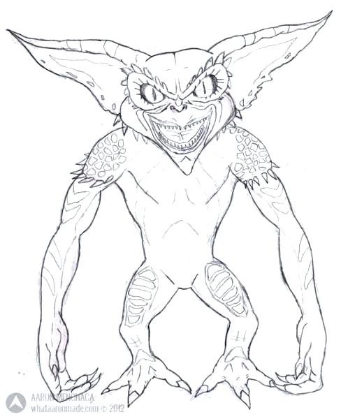 gremlin coloring page