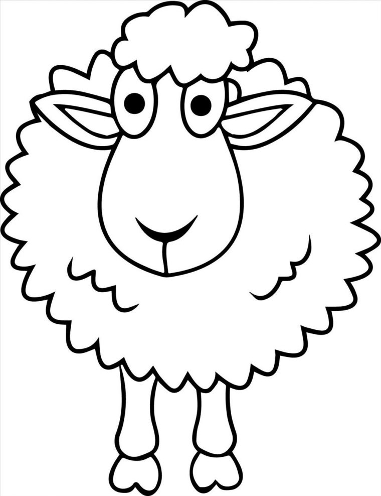 sheep coloring pages printable