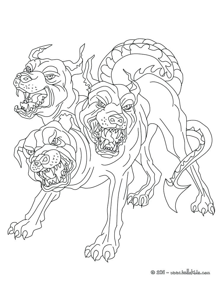 demonic coloring pages