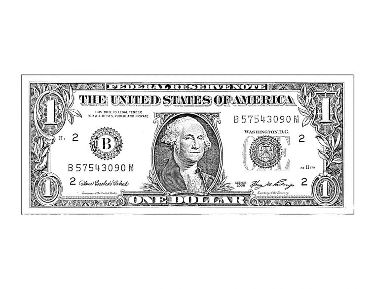 dollar coloring page