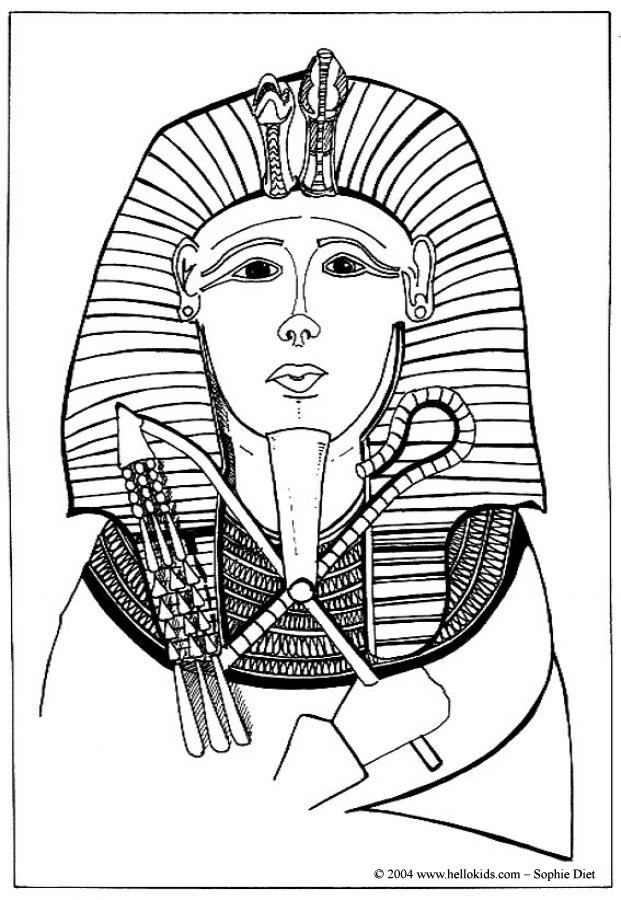 pharaoh coloring page