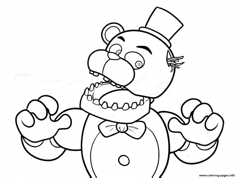 five nights at freddy’s 4 coloring pages