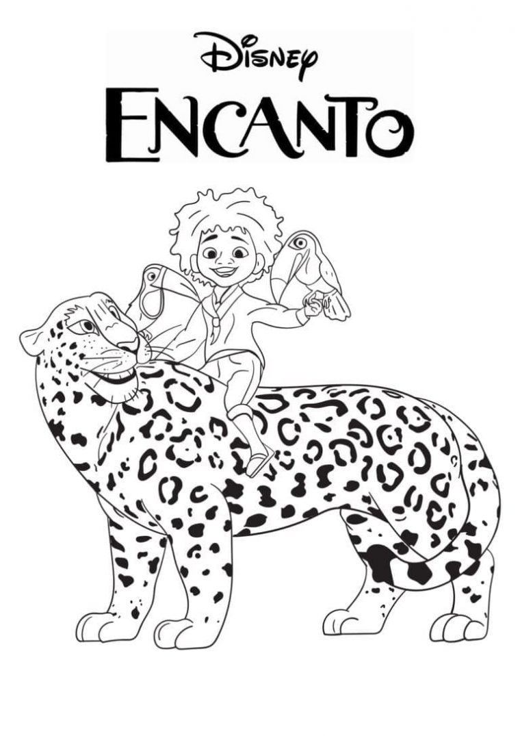 encanto pepa coloring page