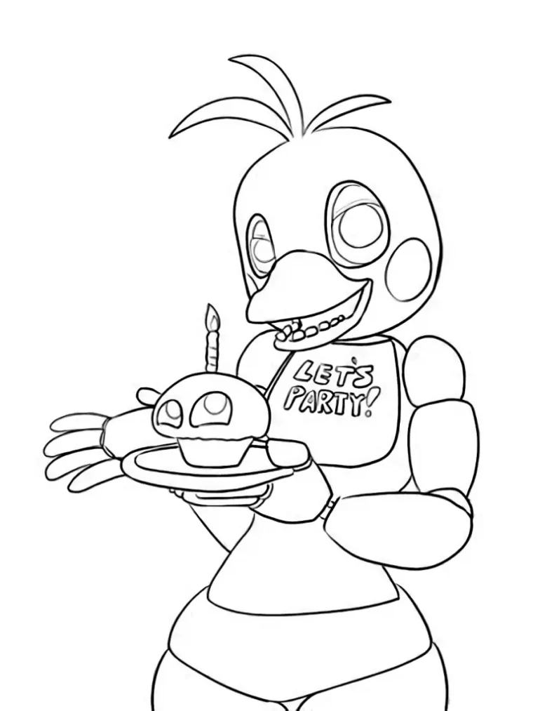 toy freddy coloring pages