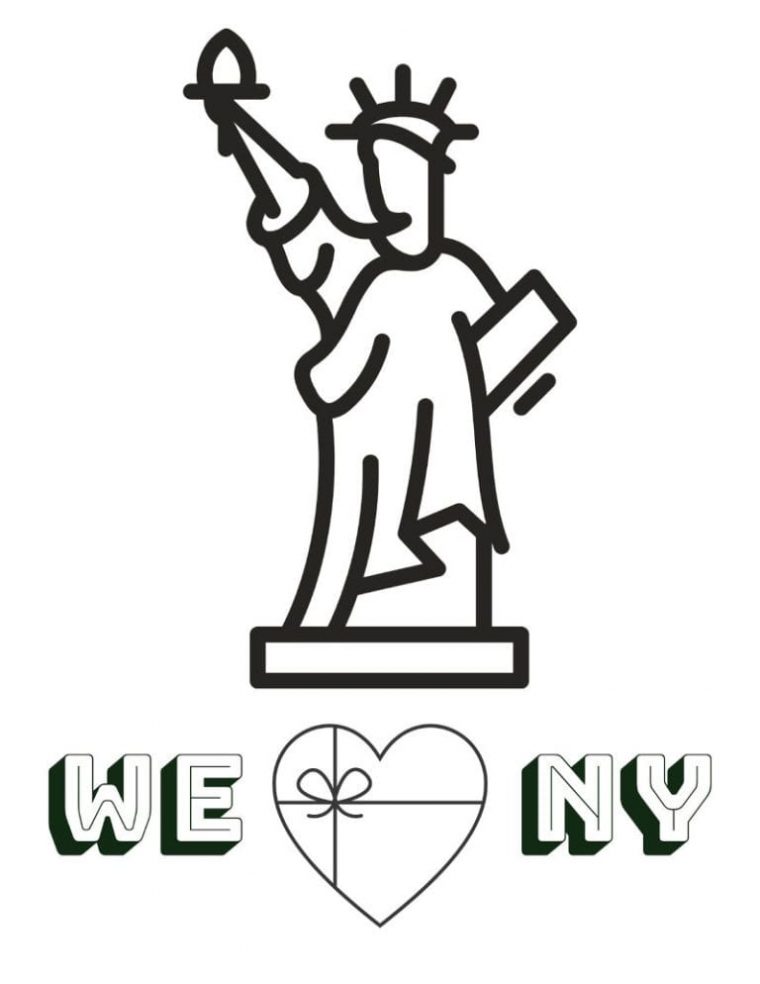 new york coloring page