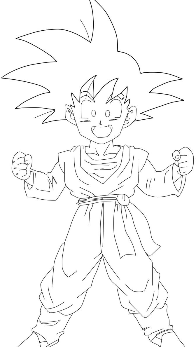 goten coloring pages