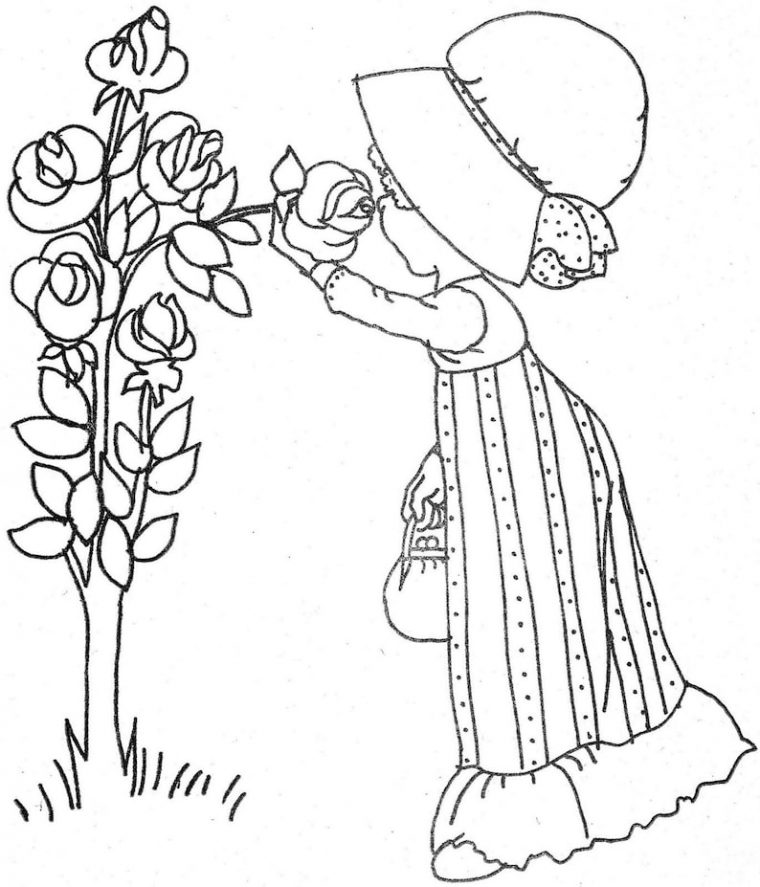 holly hobbie coloring pages