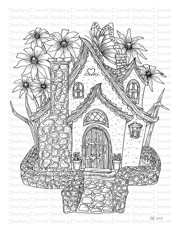 encanto house coloring pages