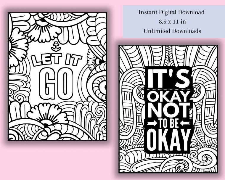 mental health coloring pages pdf