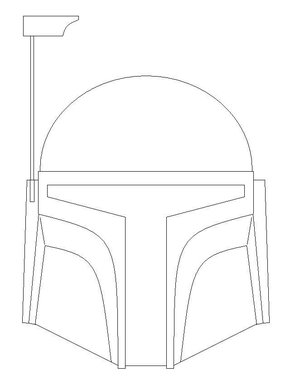 mandalorian helmet coloring page