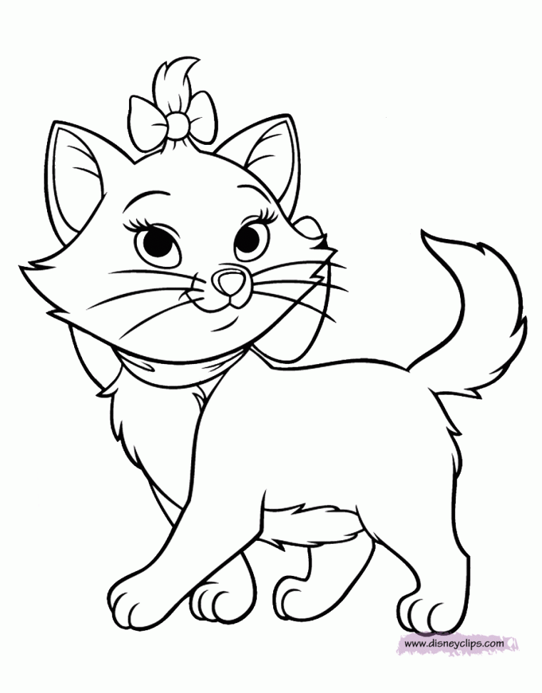 marie aristocats coloring pages