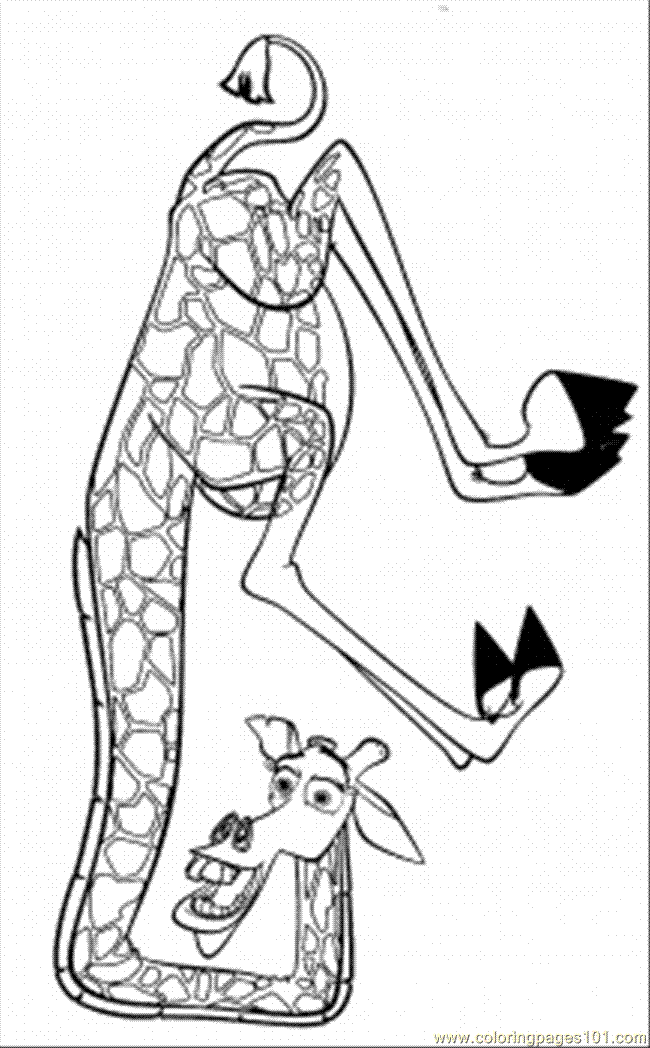 madagascar coloring page