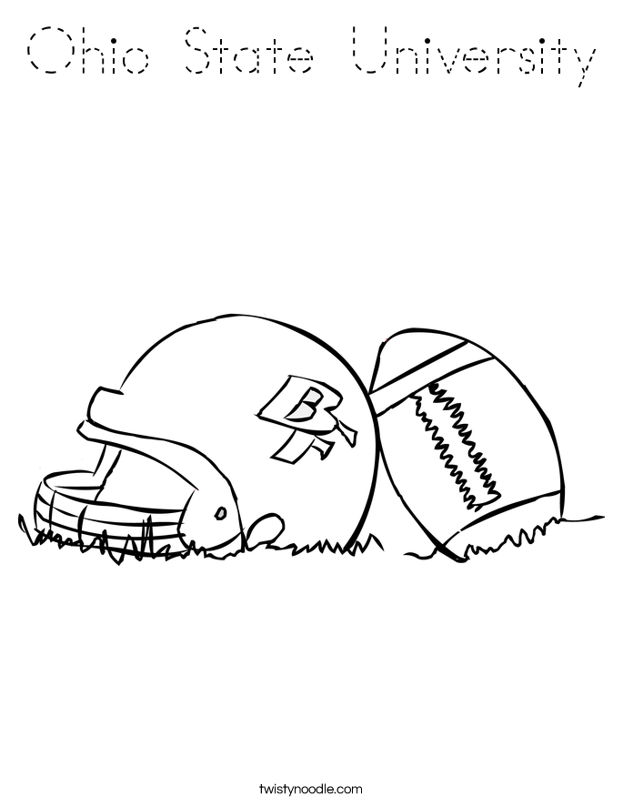 ohio state football coloring pages