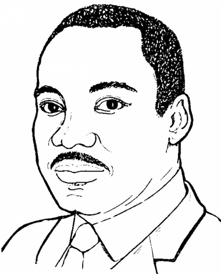 martin luther king jr. coloring pages