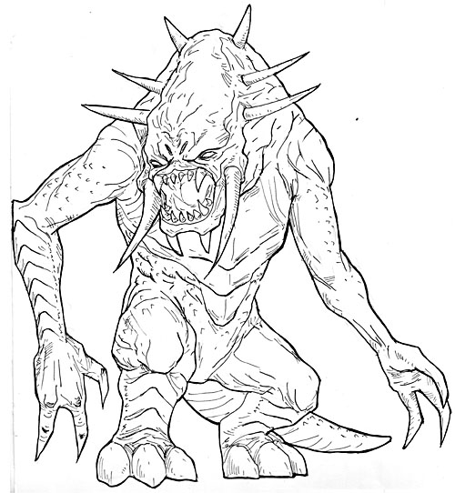 rancor coloring pages