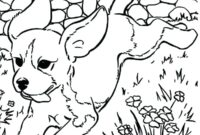 realistic cute puppy coloring pages