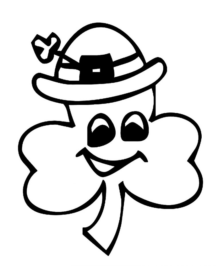 shamrock coloring pages printable