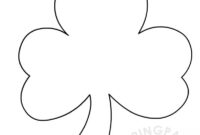 large shamrock coloring page